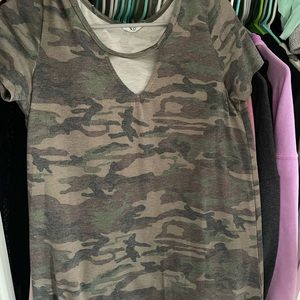 camo t shirt dress